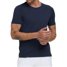 Wilson Tennis-Tshirt Crew Team Seamless navyblau Herren